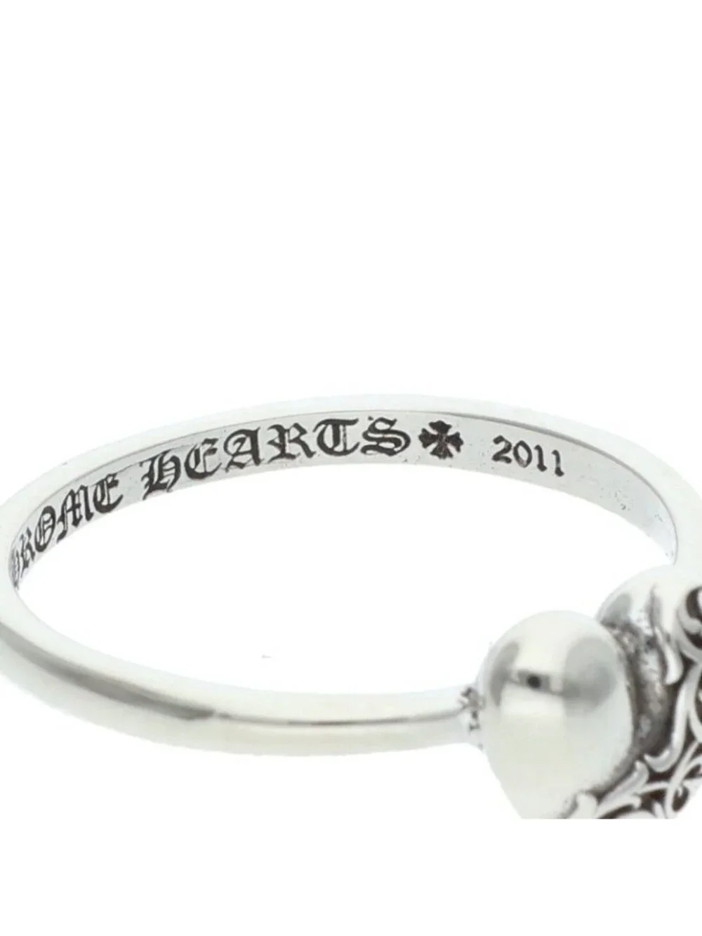 Chrome Hearts Bubblgm Heart Bubble Gum Silver Ring